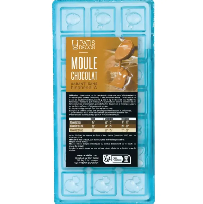 Moule carrés chocolat napolitains Pâques