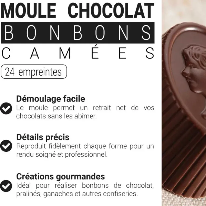 Moule chocolat bonbons camées