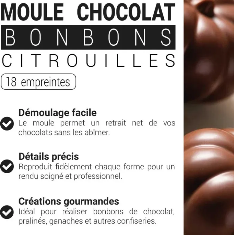 Moule chocolat bonbons citrouilles