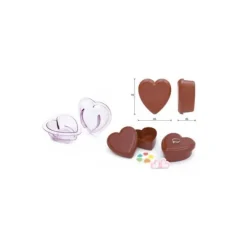 Moule chocolat boîte coeur 11 cm