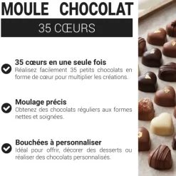 Moule chocolat 35 cœurs