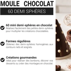 Moule chocolat 60 demi sphères