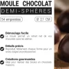 Moule chocolat demi-sphères 21 mm