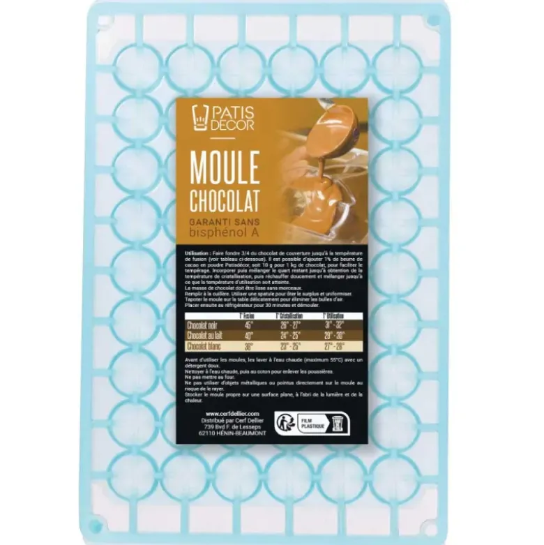 Moule chocolat demi-sphères 18 mm