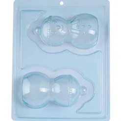 Moule chocolat en 3 parties Bonhomme de neige Noël Patisdécor