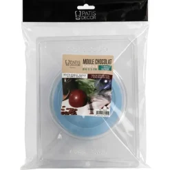 Moule chocolat en 3 parties demi-sphère 10 cm