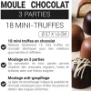 Moule chocolat en 3 parties 18 mini truffes