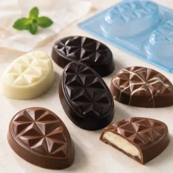 Moule chocolat en 3 parties oeufs origami