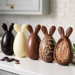Moule chocolat en 3 parties Oeuf lapin