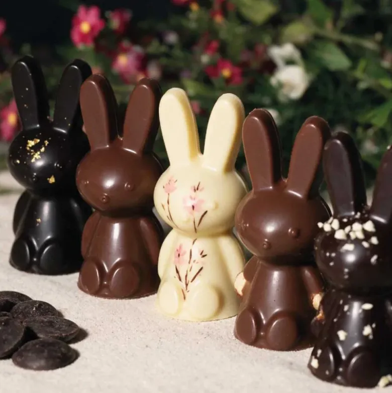 Moule chocolat en 3 parties Petits lapins