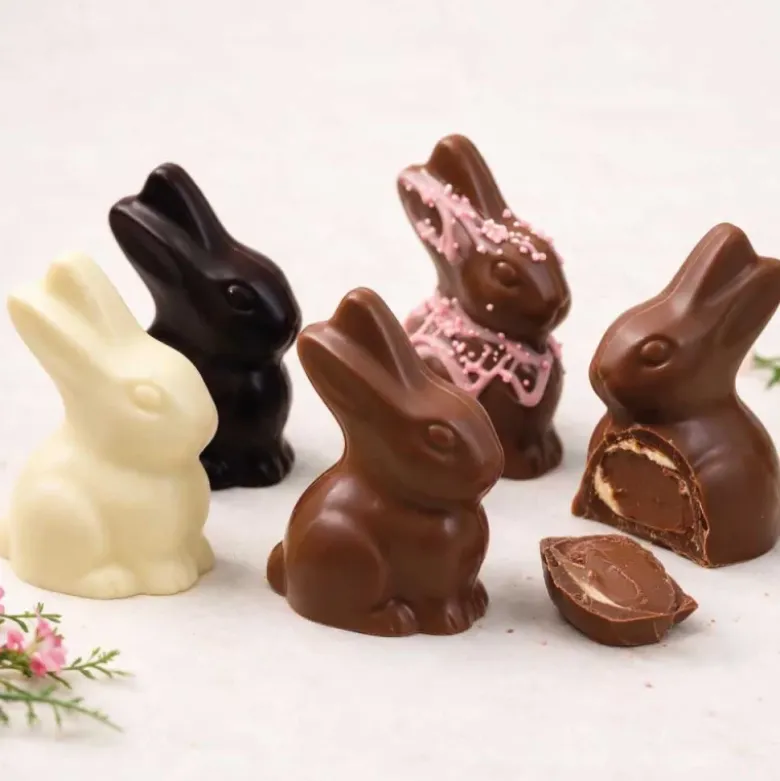 Moule chocolat en 3 parties petit lapin 3D