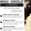 Moule chocolat en 3 parties Petites cloches