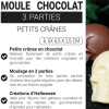 Moule chocolat en 3 parties petits crânes