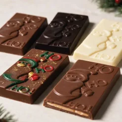 Moule chocolat en 3 parties Tablette père Noël Patisdécor