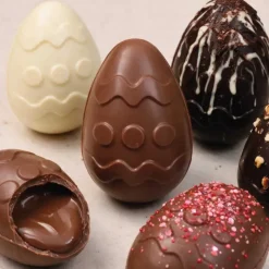 Moule chocolat en 3 parties œuf 3D à motif