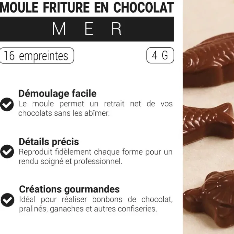 Moule à chocolat Fritures de mer