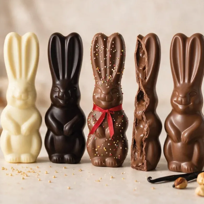 Moule chocolat lapins 13 cm