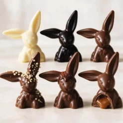 Moule chocolat 2 lapins oreilles 10 cm