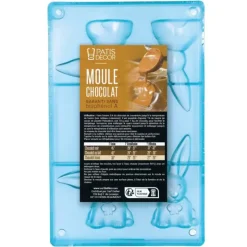 Moule chocolat 2 lapins oreilles 10 cm