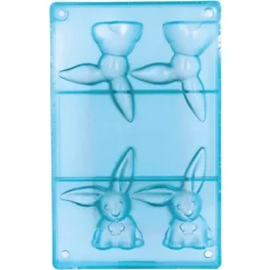 Moule chocolat 2 lapins oreilles 10 cm