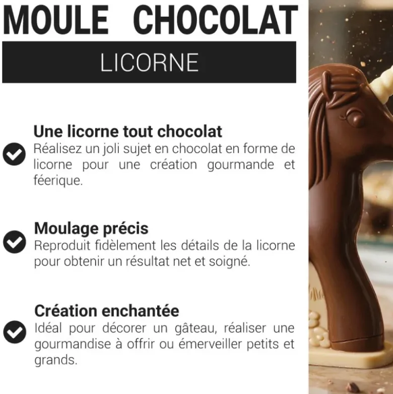 Moule chocolat licorne