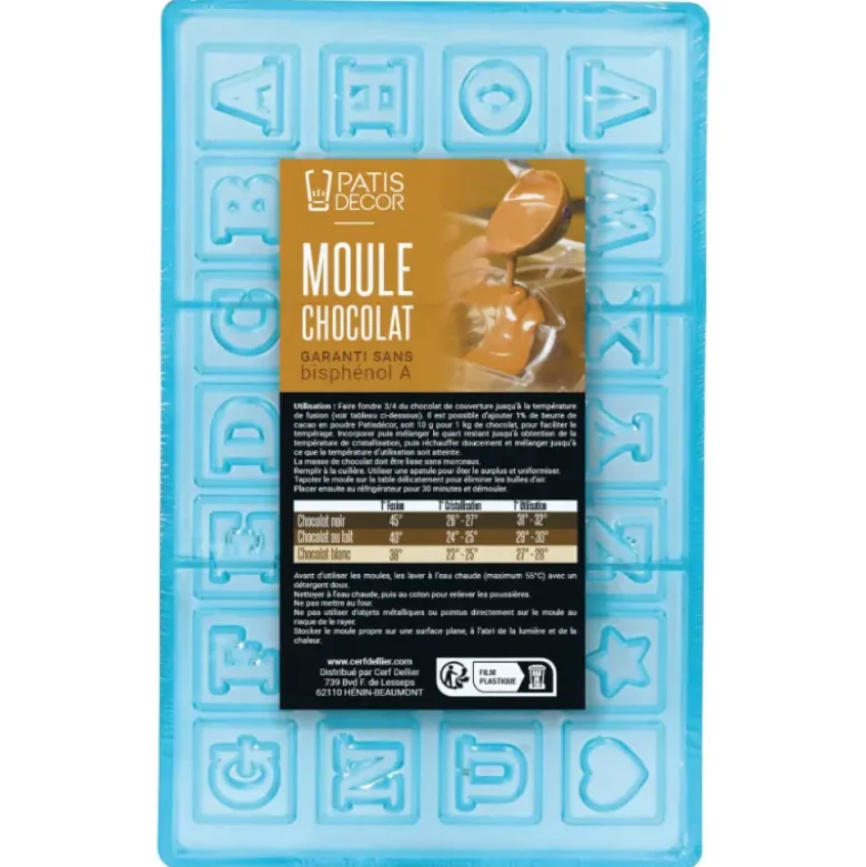 Moule chocolat Napolitains Alphabet