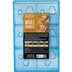 Moule chocolat Napolitains 3 coeurs