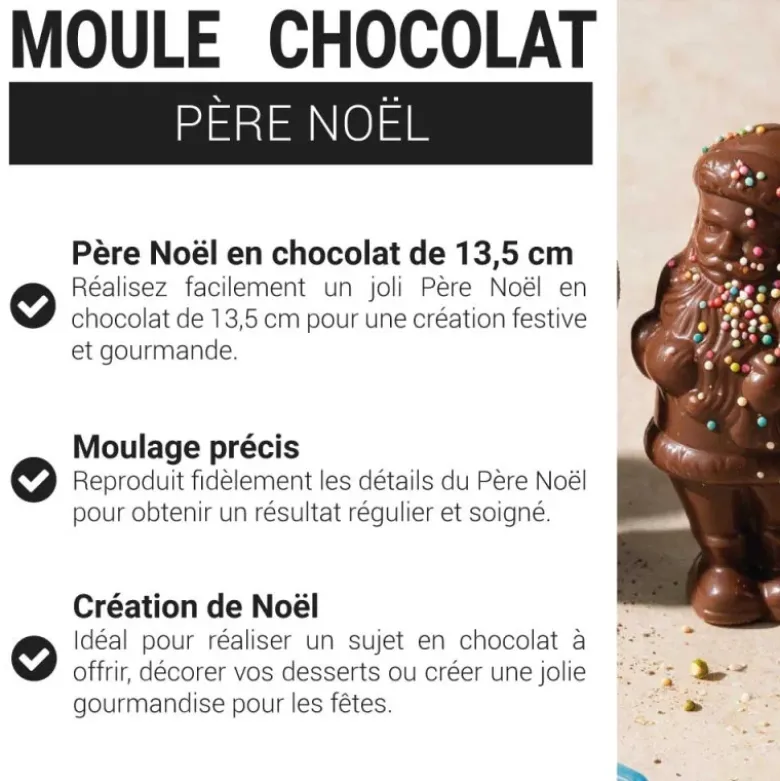 Moule chocolat Père Noël 13,5 cm