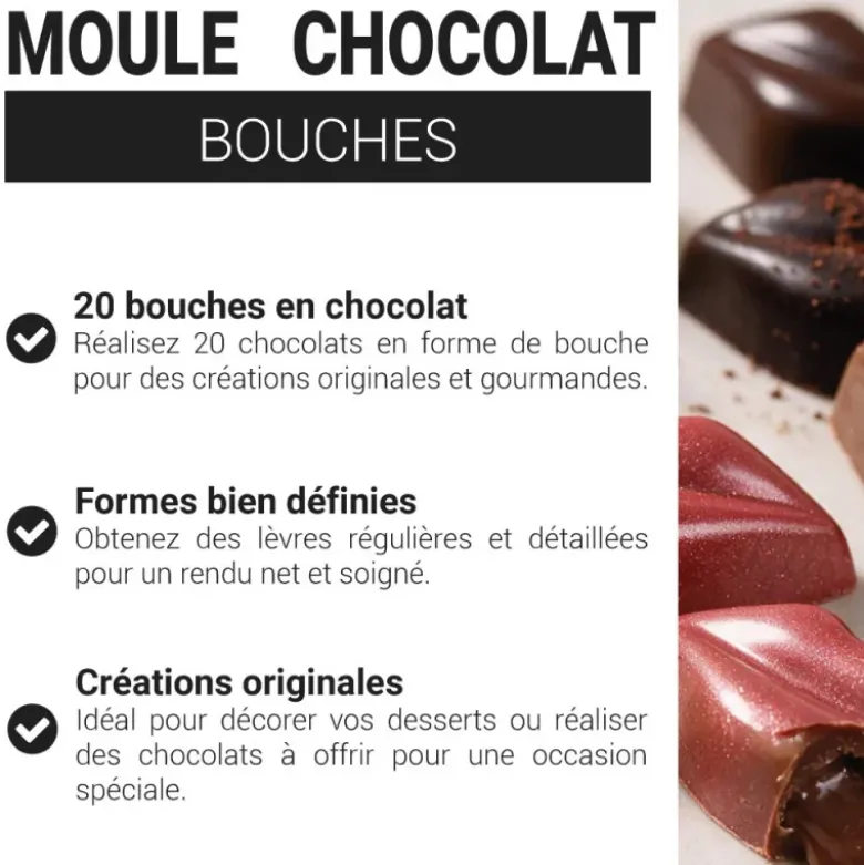 Moule chocolats 20 Bouches
