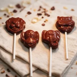 Moule Chocolat Sucettes Animaux de la Jungle