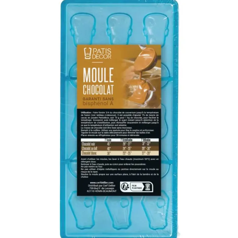 Moule chocolat 5 sujets d'Halloween assortis