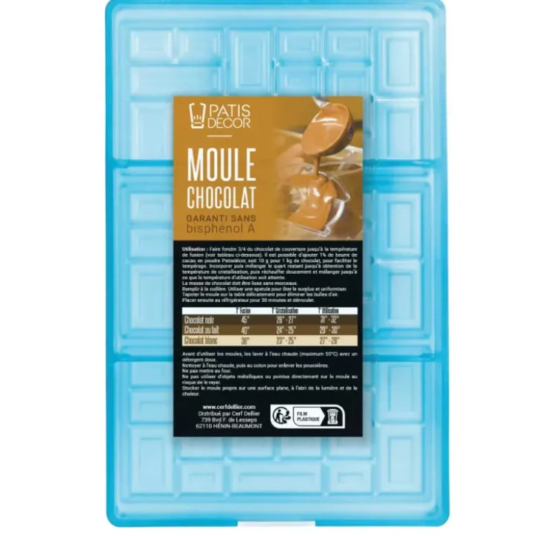 Moule chocolat tablette asymétrique