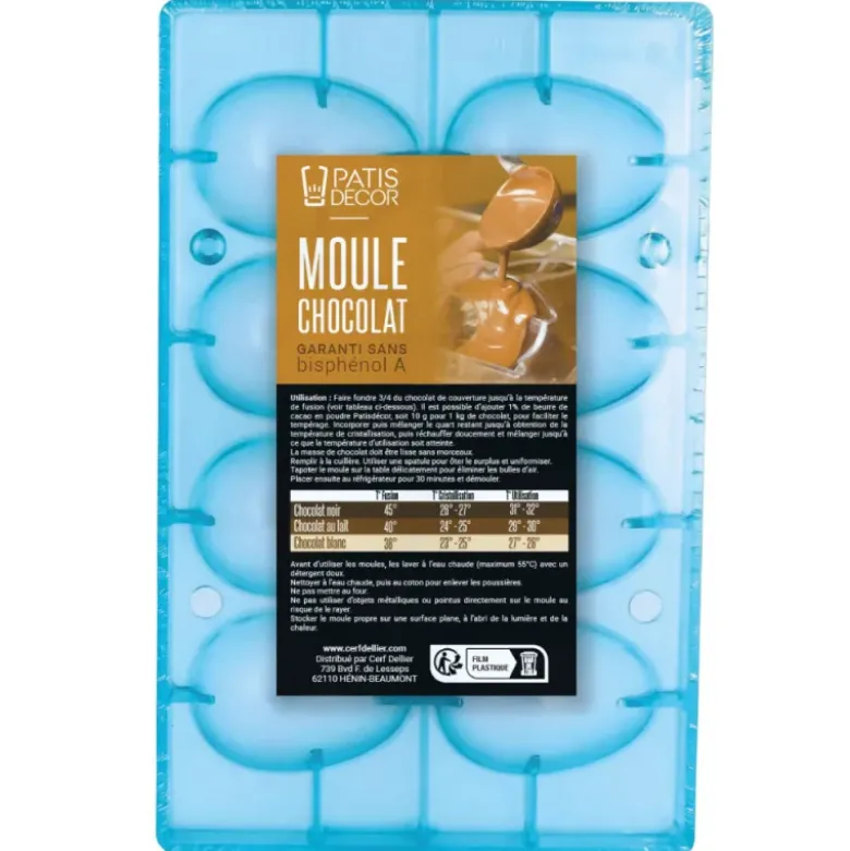 Moule chocolat 8 œufs Patisdécor
