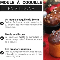 Moule à coquille silicone 30 cm