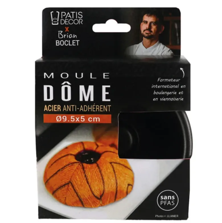 Moule Dôme Ø9,5 cm - Édition signature Brian Boclet
