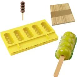 Moule à esquimaux silicone Bubbles + 50 bâtons