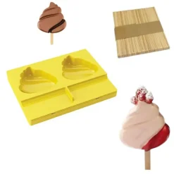 Moule à esquimaux silicone Honolulu + 50 bâtons