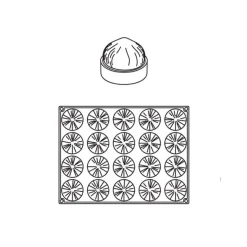 Moule mini tarte 3D Noisettes Pavoni