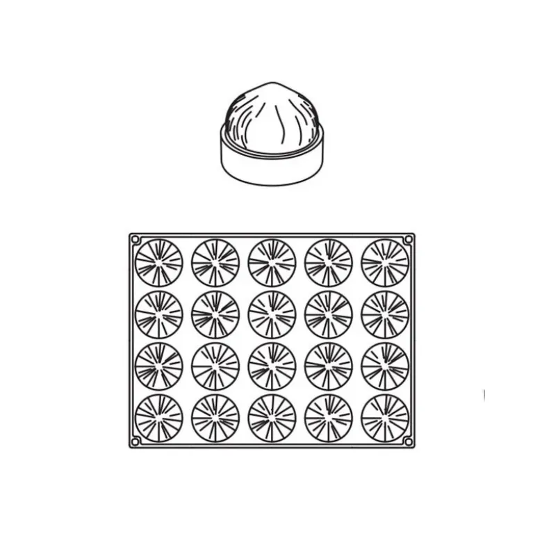 Moule mini tarte 3D Noisettes Pavoni