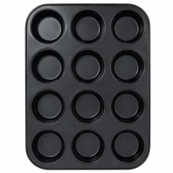 Moule 12 muffins en acier antiadhérent sans PFAS Ø6,8cm