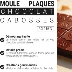 Moule plaques de chocolat cabosses