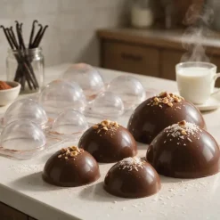 Moules chocolat demi sphères assortis (x6)