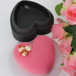 Moule Silicone Coeur Bombé