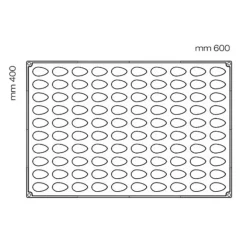 Moule silicone mini quenelles Pavoni