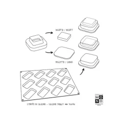 Moule silicone Rectangular Pavoni