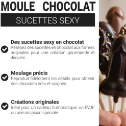 Moule sucettes chocolat sexy