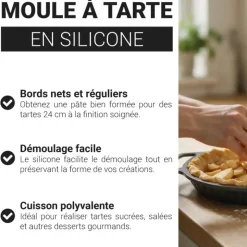 Moule à tarte en Silicone Ø 24 cm