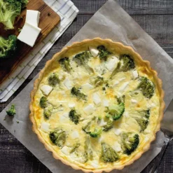 Moule à tarte perforé à fond amovible en acier antiadhérent sans PFAS