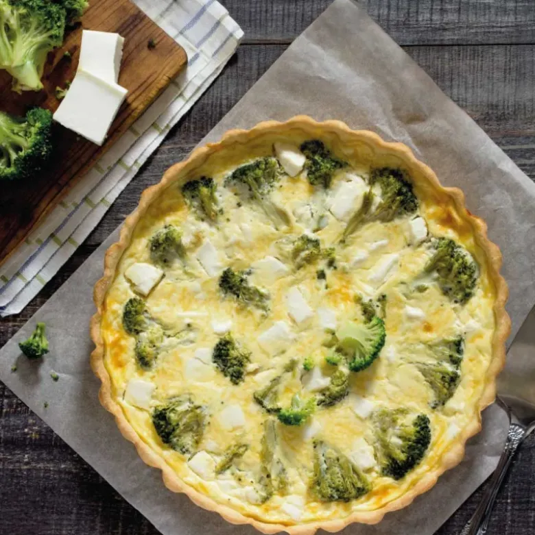 Moule à tarte perforé à fond amovible en acier antiadhérent sans PFAS