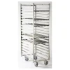 Optimo chariot de fermentation inox à plaques à pain largeur 43 cm 18 niveaux